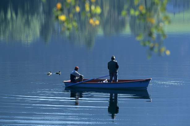 pêche au lac de Chalain
